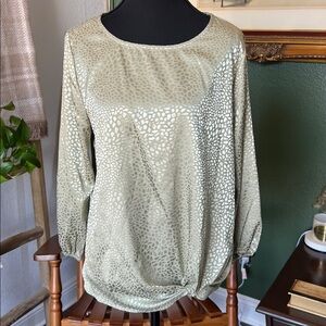 Chenault Metallic Patterned Blouse